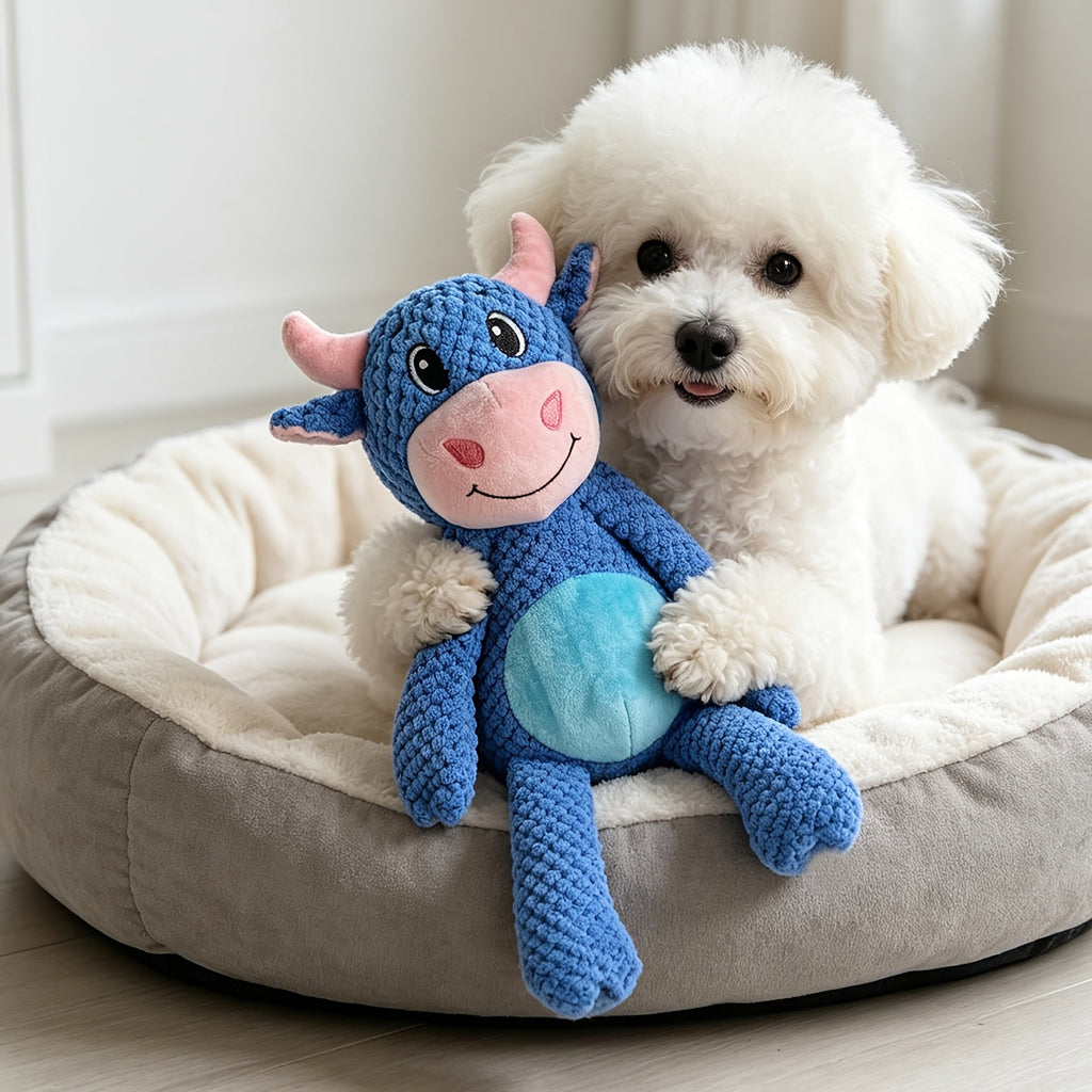 Extra-Large Plush Squeaky Dog Toy – Tear-Resistant Double-Layer Thickened Cartoon Stuffed Interactive Toy for Cats and Dogs, Durable Soft Chew Toy for Aggressive Chewers, Small Medium Large Breeds