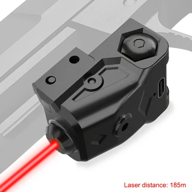 Compact Pistol Laser Sight Green Red Purple Type-C Rechargeable Ultra Compact Handgun Laser with 20mm Picatinny Rail Ambidextrous Switch for Most Pistols and Rifles