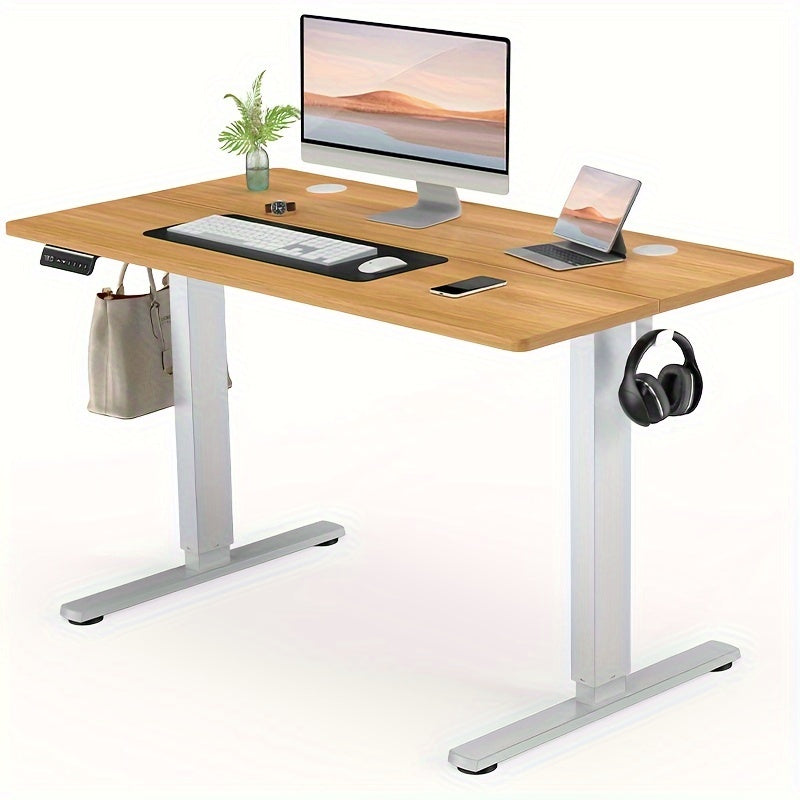 Electric Standing Desk Adjustable Height 40 48 55 63 Inch – Sit Stand Up Desk with Memory Controller & Anti-Collision, Ergonomic Home Office Gaming Workstation, Multiple Colors & Sizes