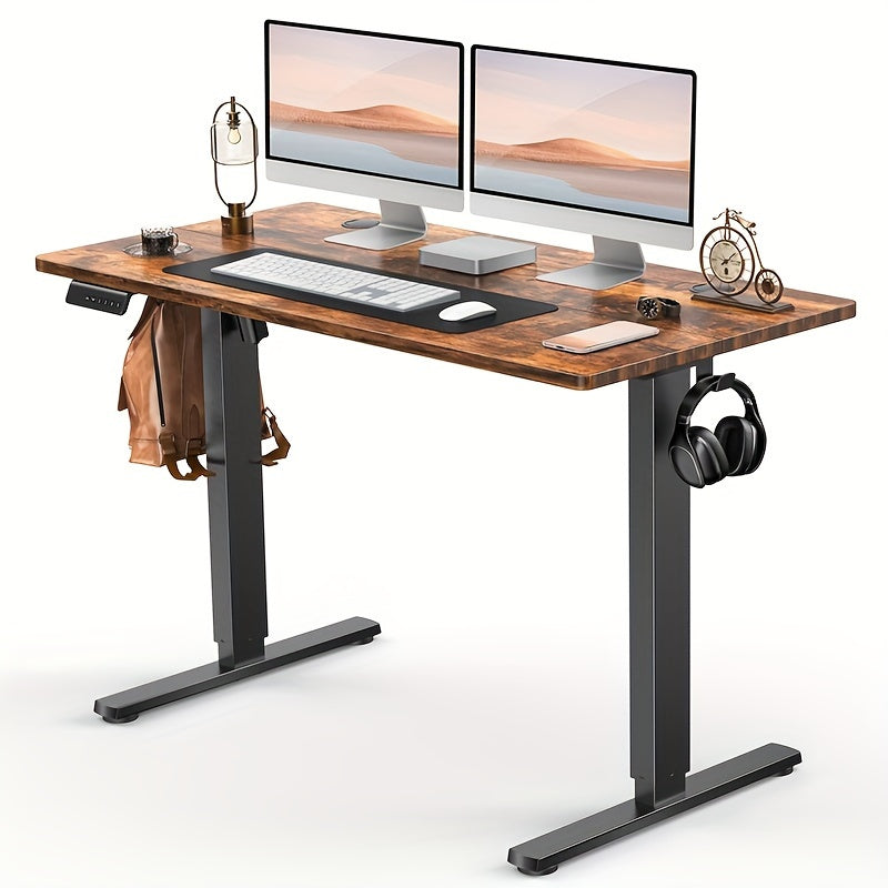 Electric Standing Desk Adjustable Height 40 48 55 63 Inch – Sit Stand Up Desk with Memory Controller & Anti-Collision, Ergonomic Home Office Gaming Workstation, Multiple Colors & Sizes