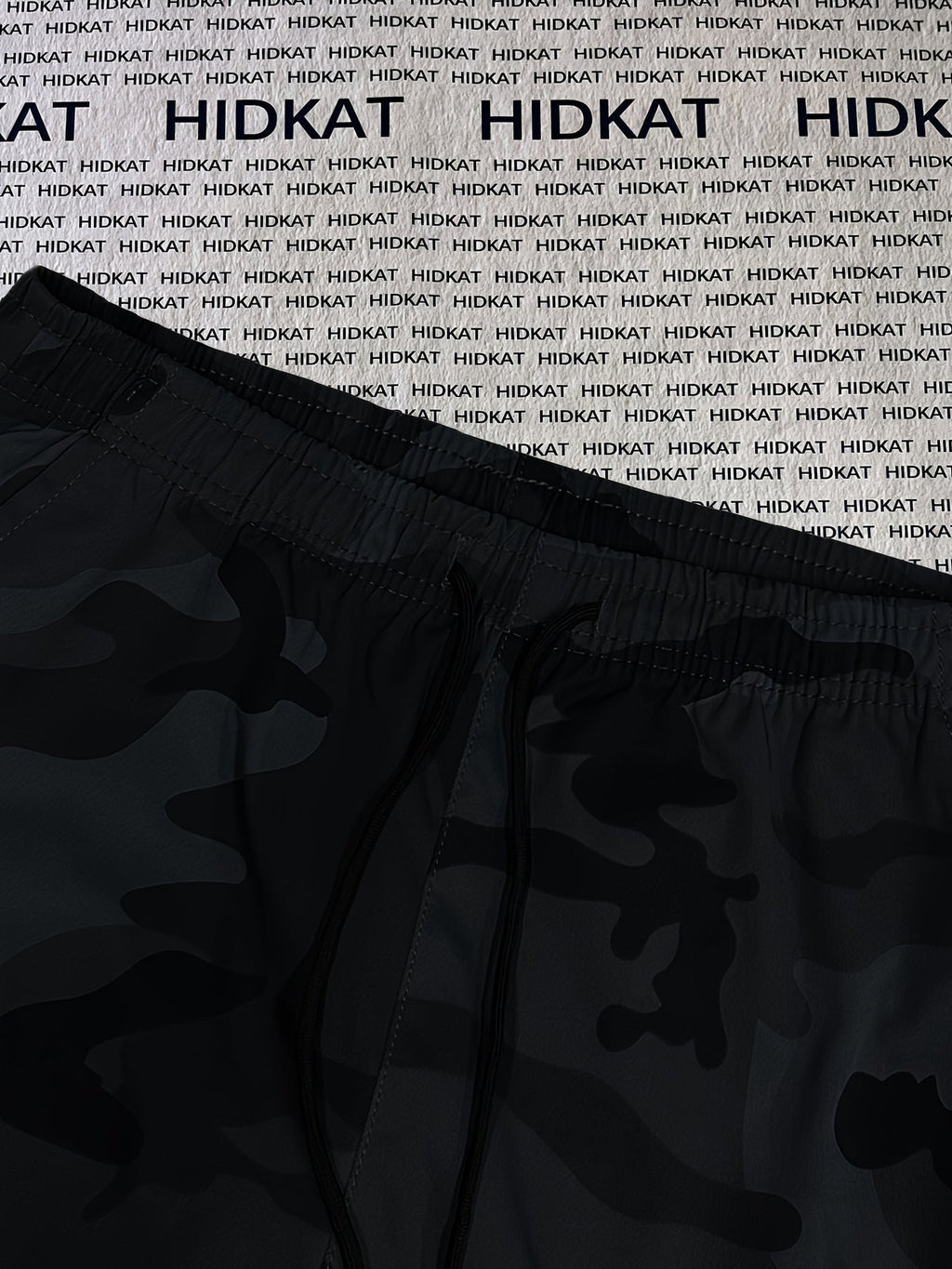 Women's Camo Cargo Pants – Lightweight Breathable Hiking Outdoor Casual Long Pants Multi-Pocket Elastic Waist XS-XXL Camouflage