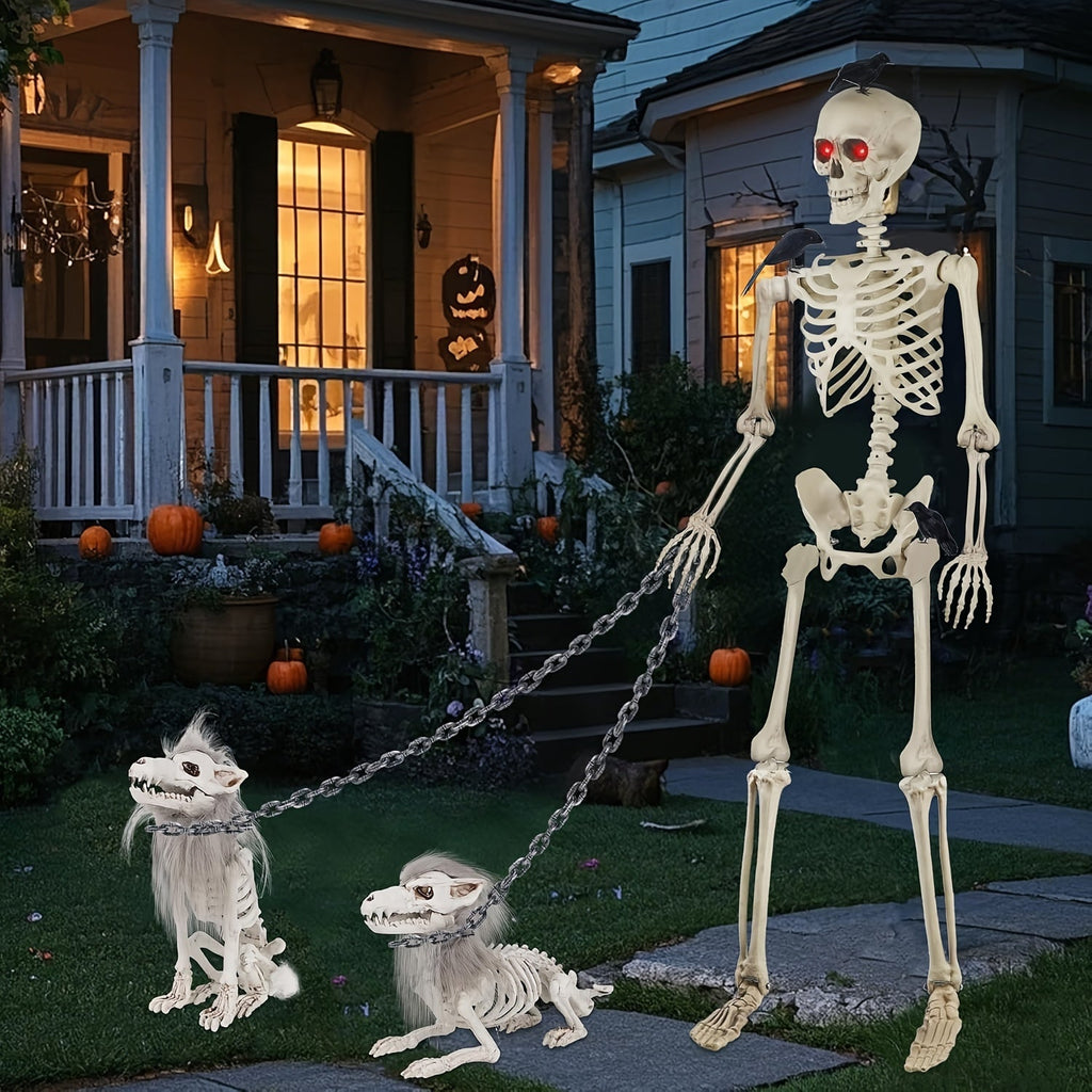 6-Foot Halloween Plastic Chain Decoration - Spooky Costume Accessory & Haunted House Prop, Gothic Party Decor for Indoor & Outdoor Use, Halloween Trick-or-Treat & Costume Accessory for Kids & Adults