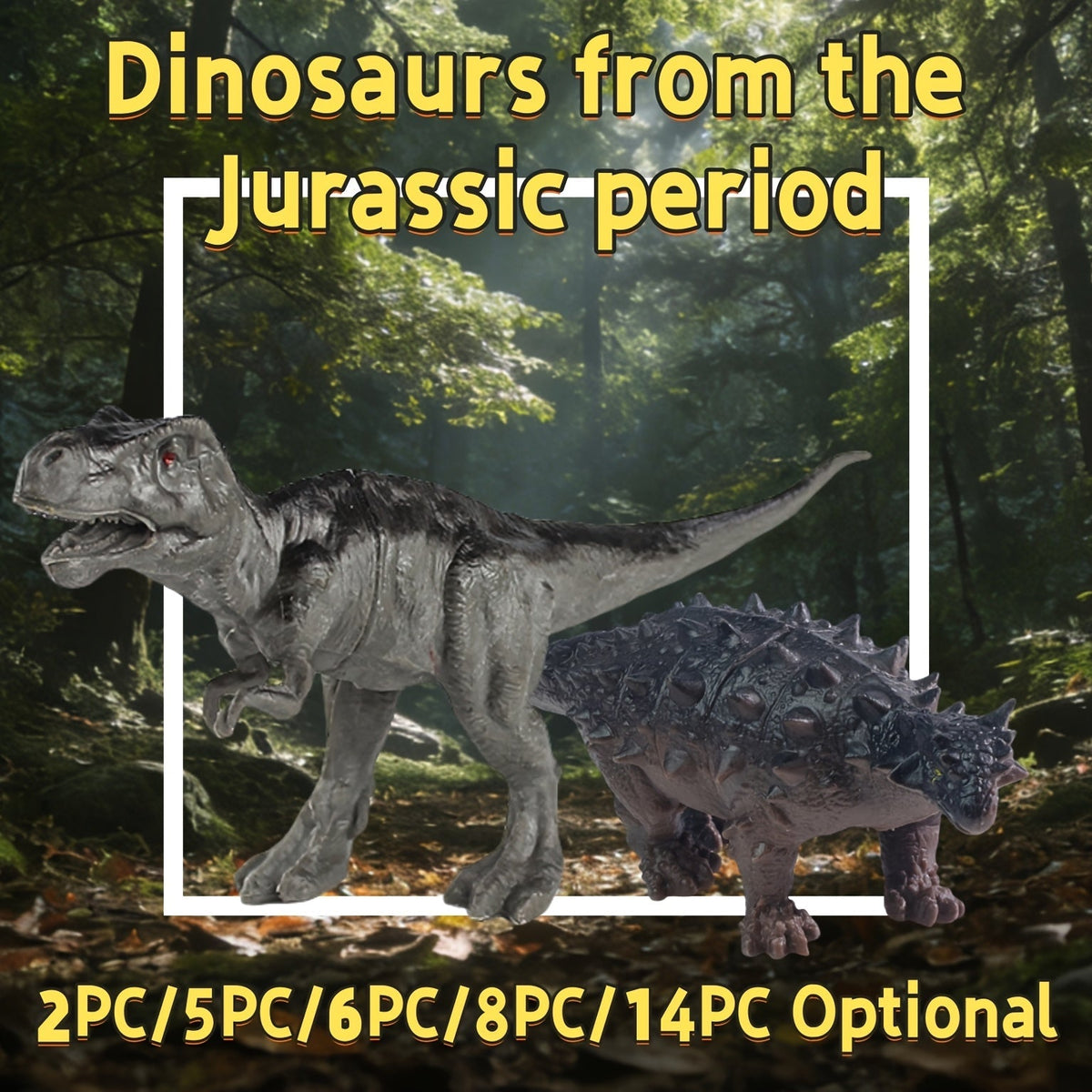 Wind-Up Walking Dinosaur Toys Set 2/5/6/8/14pcs Jurassic Simulation Animals T-Rex Velociraptor Brontosaurus Mosasaur Auto-Walking Hand-Cranked Dino Figures Gift for Kids